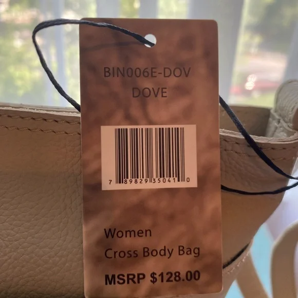Born Crossbody Leather Bag Dove NWT - Picture 9 of 15